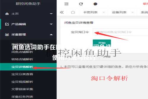 闲鱼选词助手在哪？全面解析闲鱼选词助手的使用方法与技巧